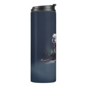 ブルドッグクリスマスの冬 タンブラー (回転左)