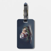 ブルドッグクリスマスの冬 ラゲッジタグ (裏面縦)