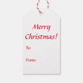 ブルドッグクリスマスギフトタグ ギフトタグ (裏面)