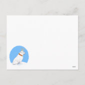 ブルドッグクリスマストナカイ白 シーズンポストカード (裏面)