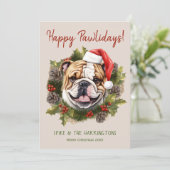 ブルドッグクリスマスハッピーパウィーデイズハウリデイズ シーズンカード (スタンド正面)