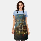 ブルドッグクリスマスフェスティバル航海 エプロン (着用した状態)