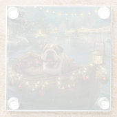 ブルドッグクリスマスフェスティバル航海 ガラスコースター (裏面)