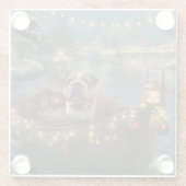 ブルドッグクリスマスフェスティバル航海 ガラスコースター (裏面)