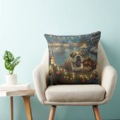 ブルドッグクリスマスフェスティバル航海 クッション (椅子)