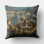 ブルドッグクリスマスフェスティバル航海 クッション (裏面)