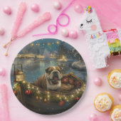 ブルドッグクリスマスフェスティバル航海 ペーパープレート (パーティー)