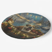 ブルドッグクリスマスフェスティバル航海 ペーパープレート (アングル)