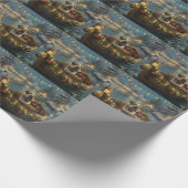 ブルドッグクリスマスフェスティバル航海 ラッピングペーパー (角)