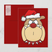 ブルドッグクリスマスポストカード シーズンポストカード (正面/裏面)