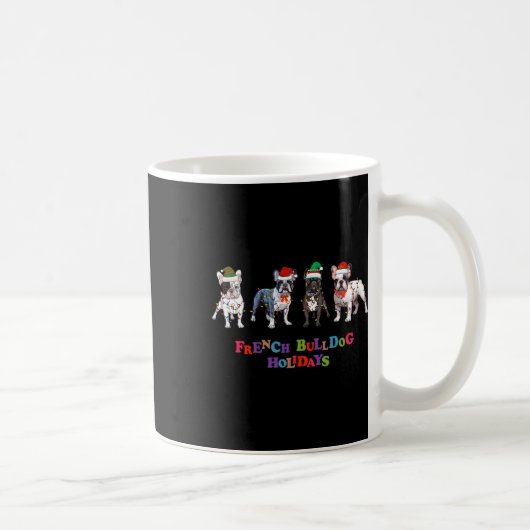 ブルドッグクリスマス2 コーヒーマグカップ (右)