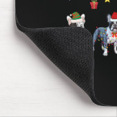 ブルドッグクリスマス5 マウスパッド (コーナー)