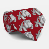 ブルドッググレーの漫画 ネクタイ (ロール)