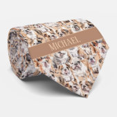 ブルドッグコラージモノグラム ネクタイ (ロール)