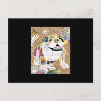 ブルドッグコラージュ ポストカード