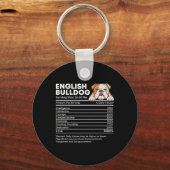 ブルドッグサービングサイズ – 犬のオーナー動物愛好家 キーホルダー (正面)