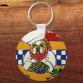 ブルドッグシェフ キーホルダー (正面)