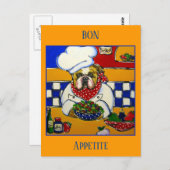 ブルドッグシェフ ポストカード (正面/裏面)