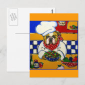 ブルドッグシェフ ポストカード (正面/裏面)