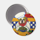 ブルドッグシェフ マグネット (正面/裏面)