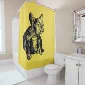 ブルドッグシャワーカーテン シャワーカーテン (インサイチュ)