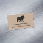 ブルドッグシルエット マグネット名刺 (インサイチュ)