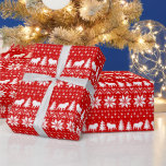 ブルドッグシルエットCHRISTMAS DOGSホリデーパターン ラッピングペーパー<br><div class="desc">ブルドッグ赤と白シルエットでクリスマスセータースタイルパターンを編む。この可愛い英語のブルドッグのラッピング包まれた紙で特別な贈り物で誰かの休日を明るくすパターン（の模様が）あるる。Jenn's Doodle Worldをチェックして、多くの犬種の愛好家のためのより多くのフェスティバルクリスマスのギフトラップのために。</div>