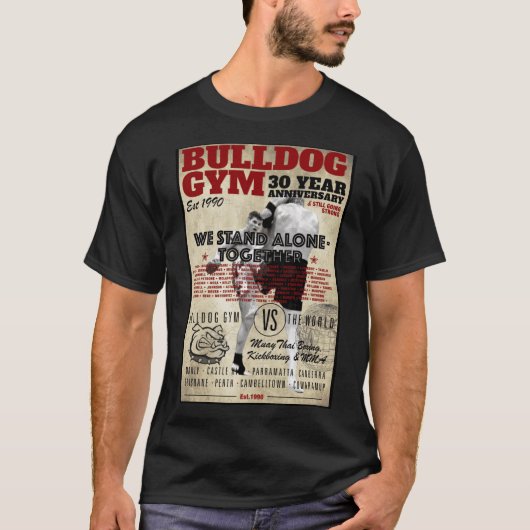 ブルドッグジム30歳少年 Tシャツ (正面)
