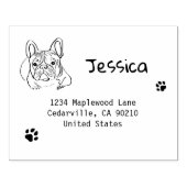 ブルドッグスタイリッシュミニマル主義者 ラバースタンプ (インプリント)