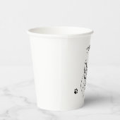 ブルドッグスタイリッシュミニマル主義者 紙コップ (右)