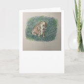 ブルドッグスペインのグリーティングカード カード (正面)