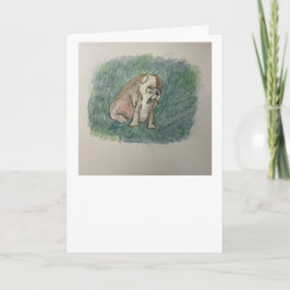 ブルドッグスペインのグリーティングカード カード