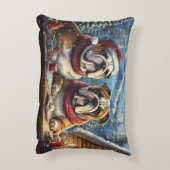 ブルドッグスホリデイデザインバイリッチアメンギル アクセントクッション (裏面(縦))