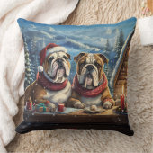 ブルドッグスホリデイデザインバイリッチアメンギル クッション (ブランケット)
