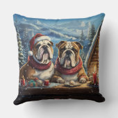 ブルドッグスホリデイデザインバイリッチアメンギル クッション (裏面)