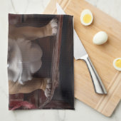 ブルドッグスワイスリーのクリスマスデコール キッチンタオル (四つ折り)