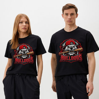 ブルドッグス 野球 マスコット スポーツチーム ロゴ Tシャツ