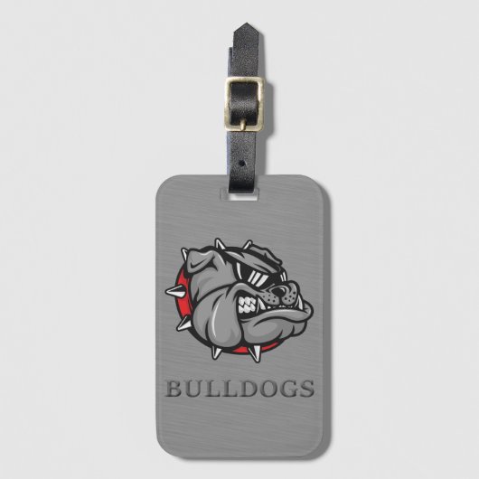 ブルドッグズマスコットラゲッジタグ ラゲッジタグ (正面縦)