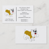 ブルドッグデザインボーディングケネル 名刺 (正面/裏面)