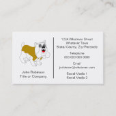 ブルドッグデザインボーディングケネル 名刺 (正面)