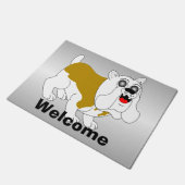 ブルドッグデザイン ドアマット (アングル)