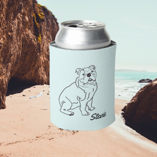 ブルドッグドッグスケッチクーラーボックス 缶クーラー