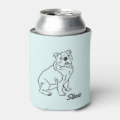 ブルドッグドッグスケッチクーラーボックス 缶クーラー (缶正面)
