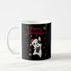 ブルドッグドッグズメリークリスマスウィンター動物 コーヒーマグカップ