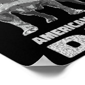 ブルドッグドッグ愛人アメリカンブルパパ ポスター (角)