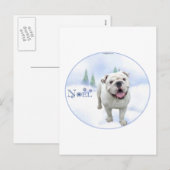 ブルドッグノエル葉書 シーズンポストカード (正面/裏面)