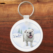 ブルドッグノールキーチェーン キーホルダー (正面)