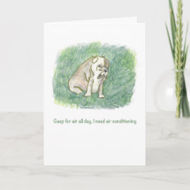 ブルドッグハッピーバースデー!カード カード