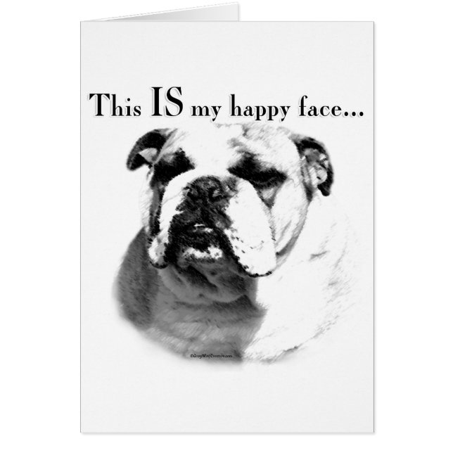 ブルドッグハッピー顔 (正面)