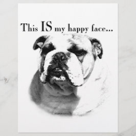 ブルドッグハッピー顔